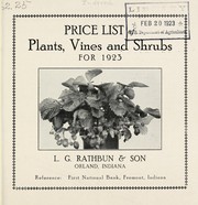 Price list of plants, vines and shrubs for 1923 by L.G. Rathbun & Son