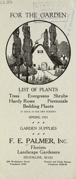 Cover of: List of plants: trees, evergreens, shrubs, hardy roses, perennials, bedding plants : spring 1923