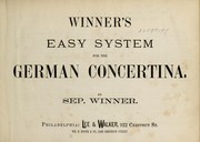 Cover of: Winner's easy system for the German concertina