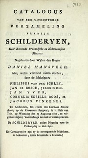 Cover of: Schilderyen, door beroemde brabandsche en Nederlandsche meesters