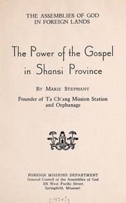 The power of the gospel in Shansi province by Marie Stephany