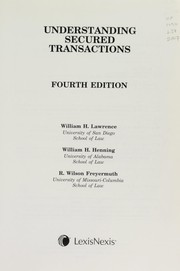 Cover of: Understanding secured transactions by William H. Lawrence, William H. Lawrence