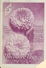 Cover of: Payne's garden guide seeds, plants & trees: 1923