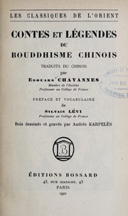 Cover of: Contes et légendes du bouddhisme chinois by Edouard Chavannes