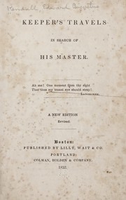 Cover of: Keeper's travels in search of his master. by Edward Augustus Kendall