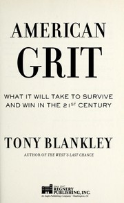 Cover of: American Grit: What It Will Take to Survive and Win in the 21st Century