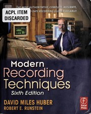 Cover of: Modern recording techniques