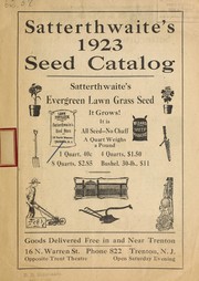 Cover of: Satterthwaite's 1923 seed catalog