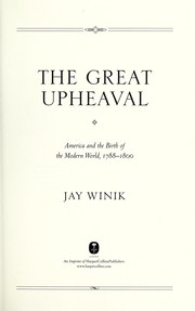 The great upheaval by Jay Winik