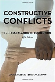 Cover of: Constructive Conflicts by Louis Kriesberg