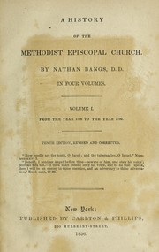 Cover of: A history of the Methodist Episcopal Church