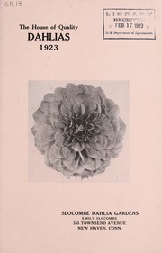 Cover of: Slocombe's famous dahlias for 1923