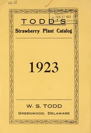 Cover of: Todd's strawberry plant catalog: 1923