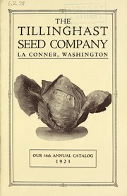 Our 38th annual catalog by Tillinghast Seed Co