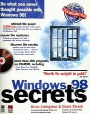 Cover of: Windows 98 secrets