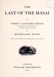The last of the Masai by Sidney Langford