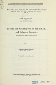 Cover of: Locusts and grasshoppers of the U.S.S.R. and adjacent countries.: (Saranchevye fauny SSSR i sopredelʹnykh stran)