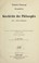 Cover of: Grundriss der Geschichte der Philosophie ...