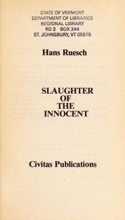 Cover of: Slaughter of the innocent