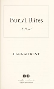Cover of: Burial rites: a novel