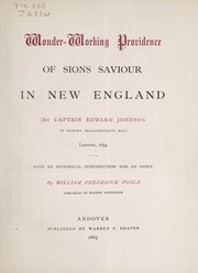Cover of: Wonder-working providence of Sions Saviour in New England
