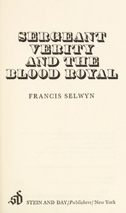 Cover of: Sergeant Verity and the blood royal