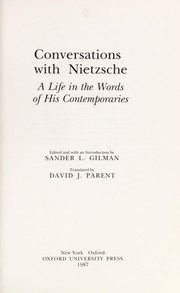 Cover of: Conversations with Nietzsche: a life in the words of his contemporaries