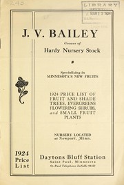 Cover of: 1924 price list of fruit and shade trees, evergreens, flowering shrubs and small fruit plants: 1924 price list