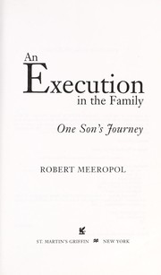 Cover of: An execution in the family : one son's journey