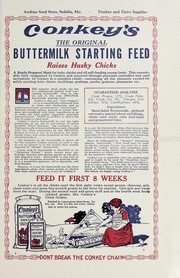 Cover of: Conkey's: the original buttermilk starting feed : raises husky chicks