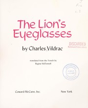 Cover of: The lion's eyeglasses by 