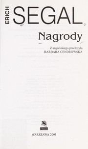 Cover of: Nagrody by Erich Segal