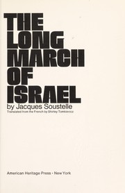 Cover of: The long march of Israel. by Jacques Soustelle