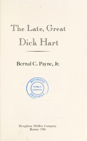 Cover of: The late, great Dick Hart