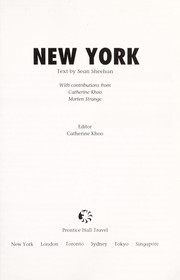 Cover of: New York by Sean Sheehan