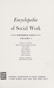 Cover of: Encyclopedia of Social Work 2VOL