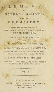 Cover of: Elements of natural history, and of chemistry