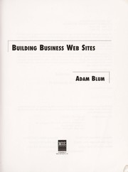 Cover of: Building business Web sites