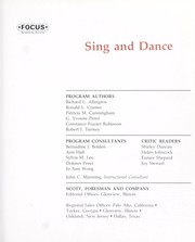 Cover of: Sing and dance by Richard L. Allington