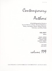 Cover of: Contemporary Authors, Vol. 119 by Hal May