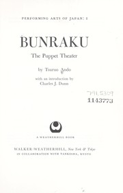 Cover of: Bunraku: the puppet theater