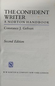 Cover of: The confident writer