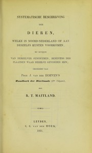 Systematische beschrijving der dieren by R. T. Maitland