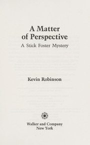 Cover of: A matter of perspective