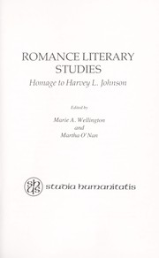 Cover of: Romance literary studies | 