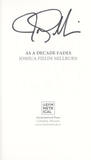 Cover of: As a decade fades