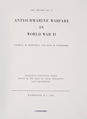 Cover of: Antisubmarine warfare in World War II by Charles M. Sternhell