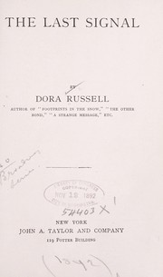 Cover of: The last signal by Dora Russell