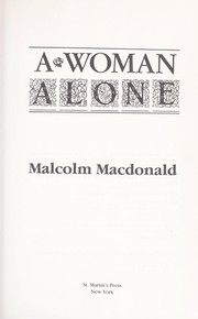 Cover of: A woman alone