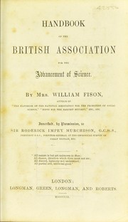 Cover of: Handbook of the British Association for the Advancement of Science by Fison, William Mrs